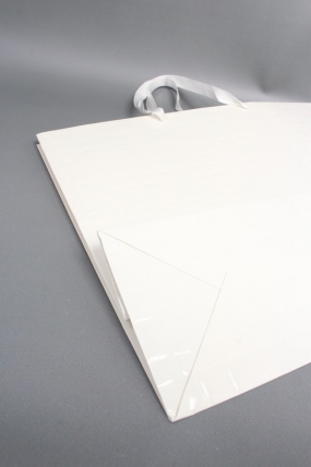 Сумка Люкс Лак тиснение кожа 50*40*15 молочный L494