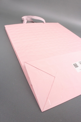 Сумка Люкс Лак тиснение кожа 31*42*12 персик L223