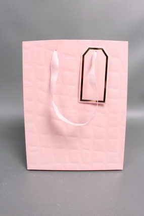 Сумка Люкс Лак тиснение кожа 18*23*10 персик L226