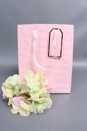 Сумка Люкс Лак тиснение кожа 18*23*10 персик L226