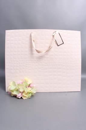 Сумка Люкс Лак тиснение кожа 50*40*15 пудра L494