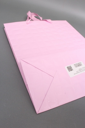 Сумка Люкс Лак тиснение кожа 26*32*12 розовый L224