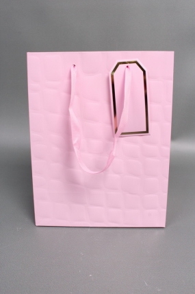 Сумка Люкс Лак тиснение кожа 18*23*10 розовый L226