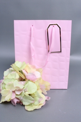 Сумка Люкс Лак тиснение кожа 18*23*10 розовый L226