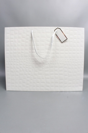 Сумка Люкс Лак тиснение кожа 50*40*15 серый L494