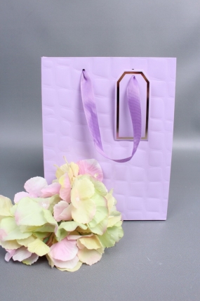 Сумка Люкс Лак тиснение кожа 18*23*10 сирень L226