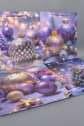 Сумка ЛЮКС Новогодняя ночь НГ с блестками 26*32*12  N1938