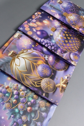 Сумка ЛЮКС Новогодняя ночь НГ с блестками 18*23*10  N1937