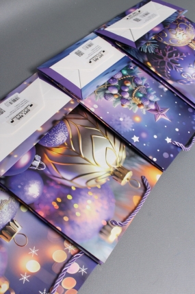 Сумка ЛЮКС Новогодняя ночь НГ с блестками 18*23*10  N1937