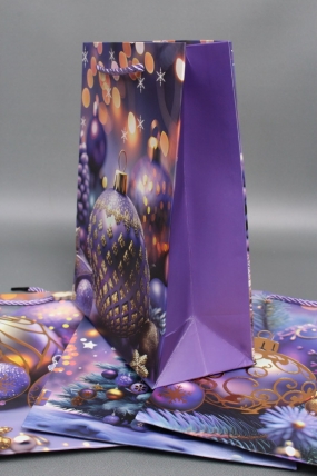 Сумка ЛЮКС Новогодняя ночь НГ с блестками 18*23*10  N1937