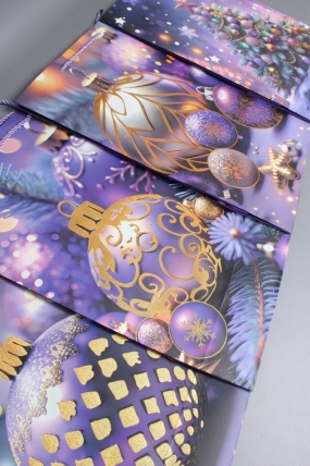 Сумка ЛЮКС Новогодняя ночь НГ с блестками 31*41*12  N1939