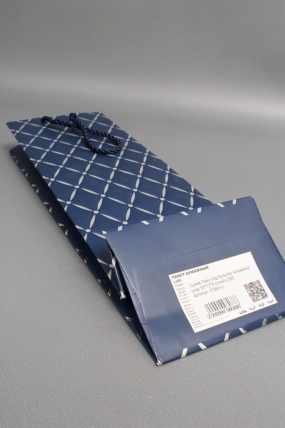 Сумка Люкс под Бутылку Алмазный узор 36*12*9 синий L580