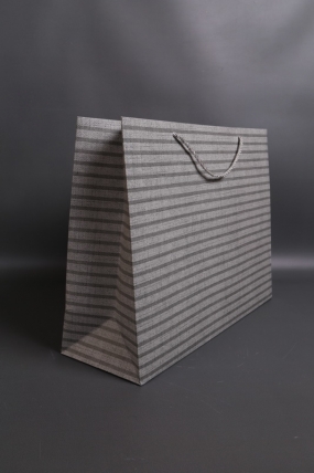 Сумка Люкс Полоска серая 47*35*15  L211  Цена за 1шт