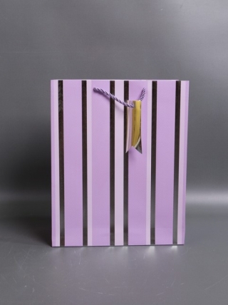 Сумка Люкс Полосы металл  32*26*12  сирень  L569