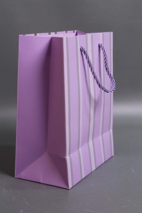 Сумка Люкс Полосы металл  18*23*10  сирень  L570