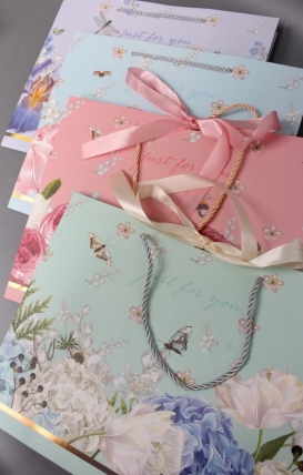 Сумка Люкс с бантом Цветочный аромат 32*26*12  L252