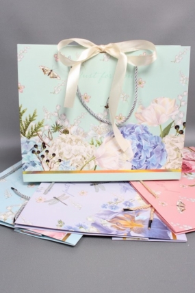 Сумка Люкс с бантом Цветочный аромат 32*26*12  L252