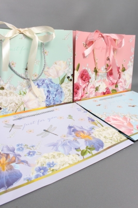 Сумка Люкс с бантом Цветочный аромат 32*26*12  L252