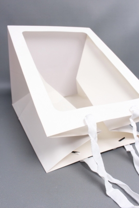 Сумка Люкс с окном 40*29*29 белый L332