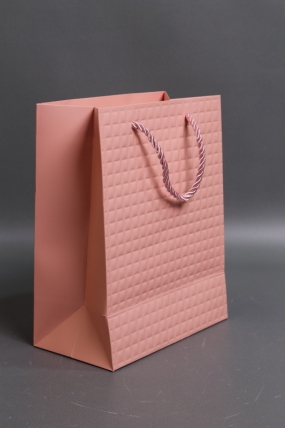 Сумка Люкс Тиснение клетка  18*23*10 розовый L2933 Цена за 1шт