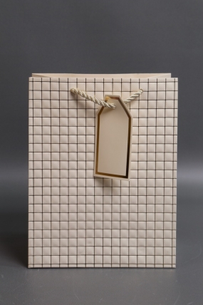 Сумка Люкс Тиснение клетка  18*23*10 шампань  L2933 Цена за 1шт