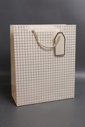 Сумка Люкс Тиснение клетка  26*32*12 шампань  L2932 Цена за 1шт