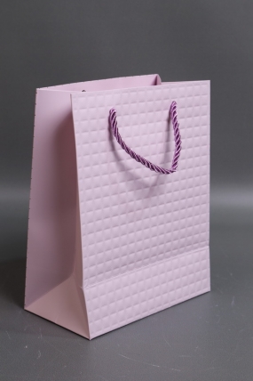 Сумка Люкс Тиснение клетка  18*23*10 сирень  L2933 Цена за 1шт