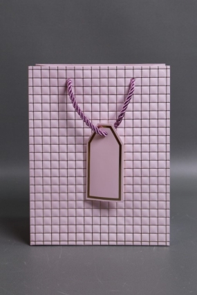 Сумка Люкс Тиснение клетка  18*23*10 сирень  L2933 Цена за 1шт