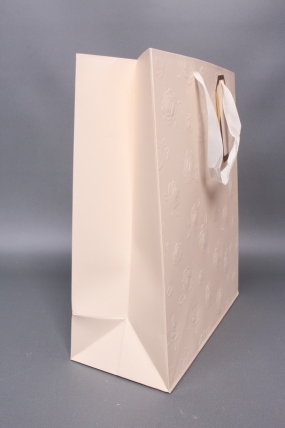 Сумка Люкс Тиснение Розы 32*26*12 крем Цена за 1шт  L459