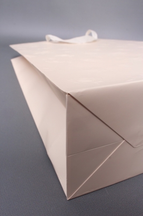 Сумка Люкс Тиснение Розы 31*42*12 крем  Цена за 1шт  L458