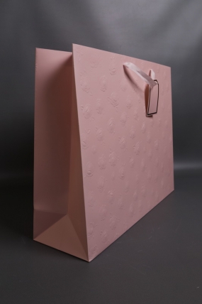 Сумка Люкс Тиснение Розы 50*40*15 лиловый     L493