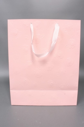 Сумка Люкс Тиснение Розы 32*26*12 персик Цена за 1шт  L459