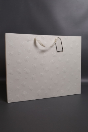 Сумка Люкс Тиснение Розы 50*40*15 шампань     L493