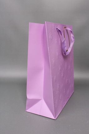 Сумка Люкс Тиснение Розы 32*26*12 сирень Цена за 1шт  L459