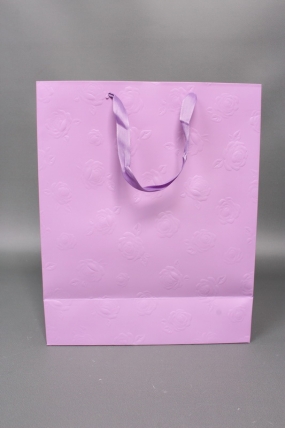 Сумка Люкс Тиснение Розы 32*26*12 сирень Цена за 1шт  L459