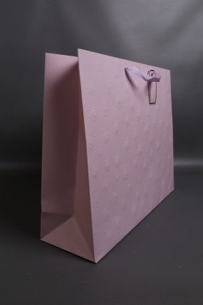 Сумка Люкс Тиснение Розы 50*40*15 сирень     L493