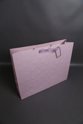 Сумка Люкс Тиснение Розы 50*40*15 сирень     L493