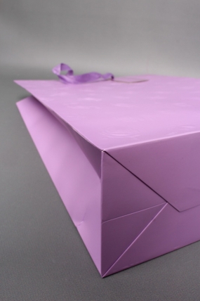 Сумка Люкс Тиснение Розы 31*42*12 сирень  Цена за 1шт  L458