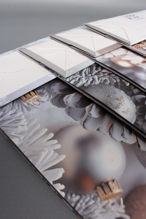 Сумка ЛЮКС Зимнее утро НГ с блестками 31*41*12  N1943