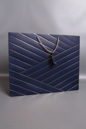 Сумка Люкс Золотая диагональ 50*40*15 синий    L497