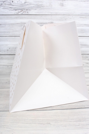 Сумка Люкс Золотая клетка 30*38*30 белая L604N