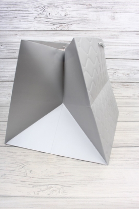 Сумка Люкс Золотая клетка 30*38*30 серебро L604N