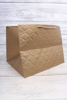 Сумка Люкс Золотая клетка 30*38*30 золото L604N