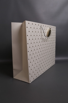 Сумка Люкс Золотая кнопка 50*40*15 шампань     L492