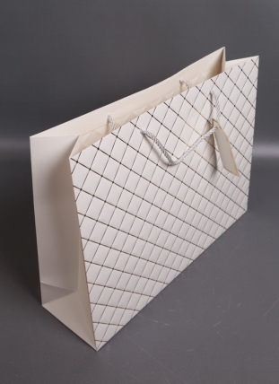 Сумка Люкс Золотой Ромб 31*42*12  белая L401 Цена за 1шт