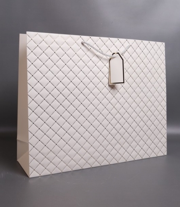 Сумка Люкс Золотой Ромб 50*40*15  белый L402 Цена за 1шт