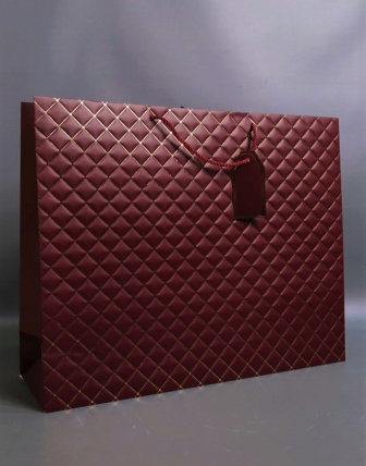 Сумка Люкс Золотой Ромб 50*40*15  бордо L402 Цена за 1шт