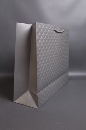 Сумка Люкс Золотой Ромб 50*40*15  серебро L402 Цена за 1шт