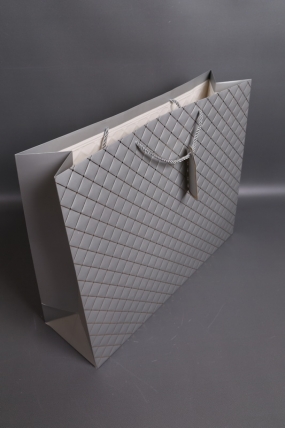 Сумка Люкс Золотой Ромб 50*40*15  серебро L402 Цена за 1шт