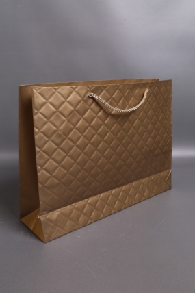 Сумка Люкс Золотой Ромб 31*42*12  золото L401 Цена за 1шт